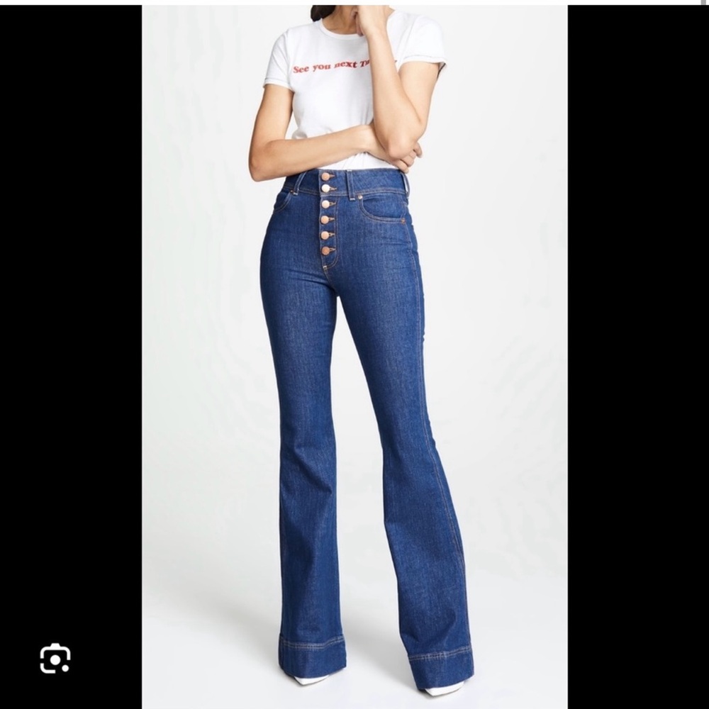 AO LA - Alice and Olivia Super High Rise Bell Bottom Jean